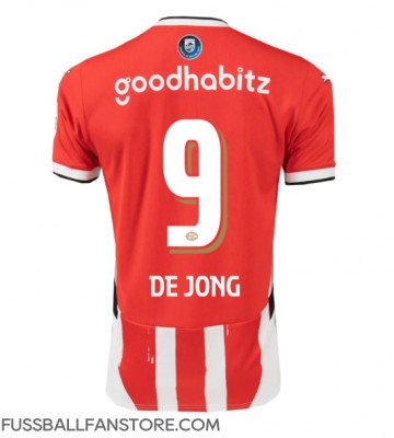 PSV Eindhoven Luuk de Jong #9 Replik Heimtrikot 2024-25 Kurzarm